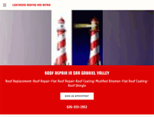 Tablet Screenshot of lighthouseroofing.com